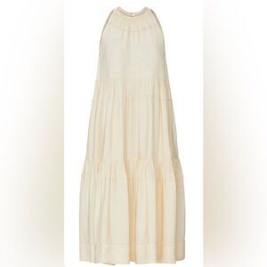 Rosetta Getty Tiered Ruffle Halter Dress Sz 10